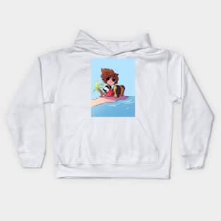 Sora destiny island Kids Hoodie